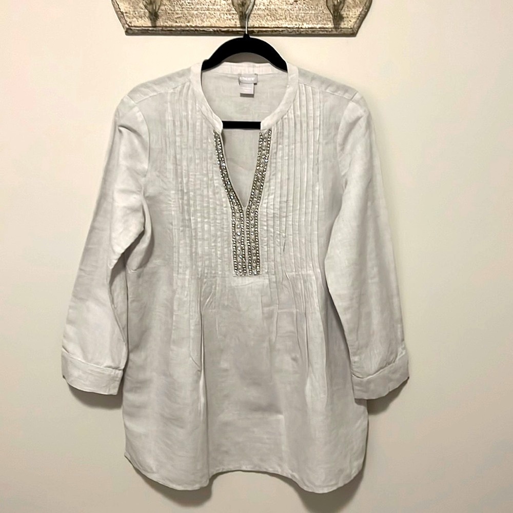 Chico’s Linen Tunic, Size 1